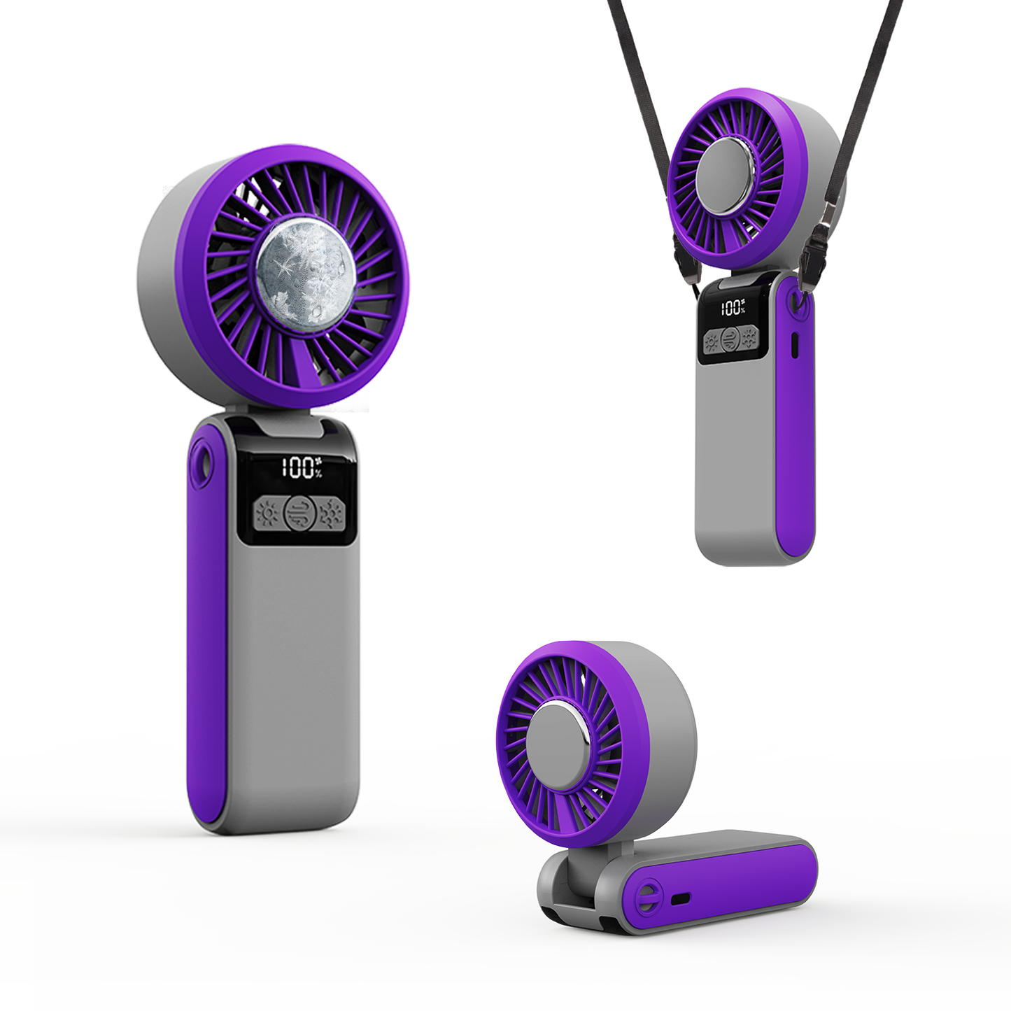 Jabees FrostOne Fold – Foldable Handheld Fan with Cooling Plate